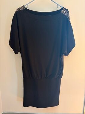 White House Black Market Black Short Sleeve Top